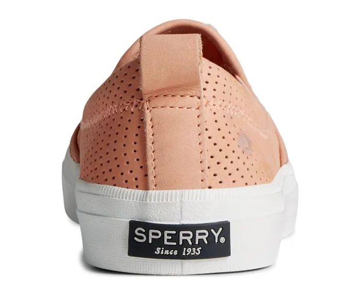 Women Crest Twin Gore Leather Wave Perforated Sneaker Peach Sperry Sneakers Women Crest Twin Gore Leather Wave Perforated Sneaker Peach Sperry Sneakers