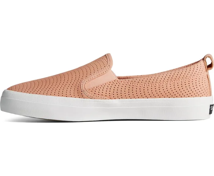 Women Crest Twin Gore Leather Wave Perforated Sneaker Peach Sperry Sneakers Women Crest Twin Gore Leather Wave Perforated Sneaker Peach Sperry Sneakers