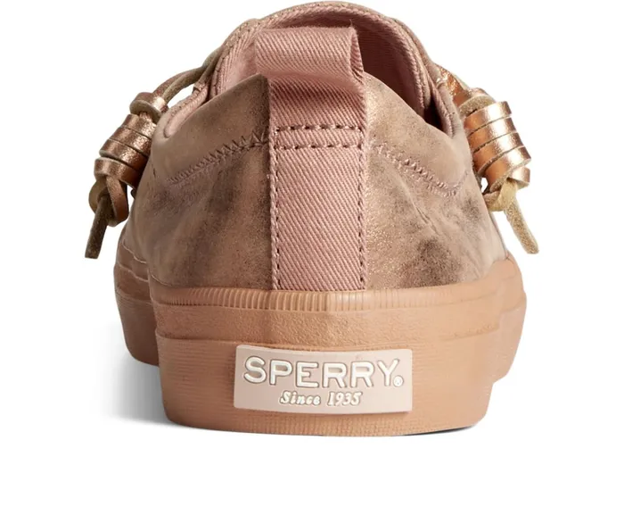Women Crest Vibe Shimmer Leather Sneaker Rose Sperry Sneakers Women Crest Vibe Shimmer Leather Sneaker Rose Sperry Sneakers