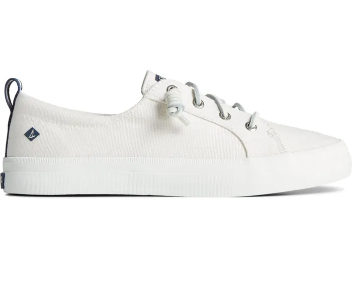 Women Crest Vibe Sneaker Linen White Sperry Sneakers