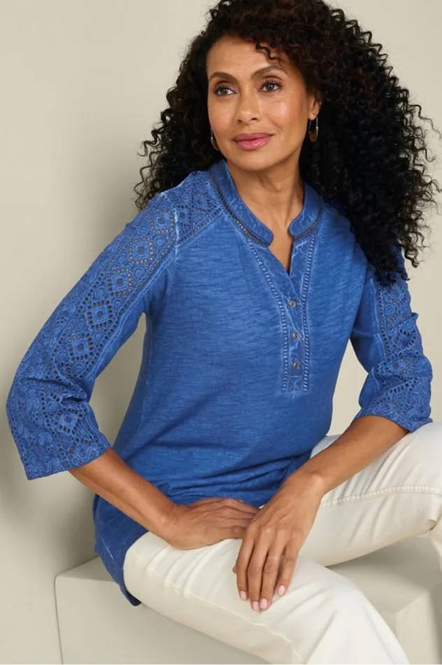 Women Draco Tunic Coastal Blue Soft Surroundings Tops Women Draco Tunic Coastal Blue Soft Surroundings Tops