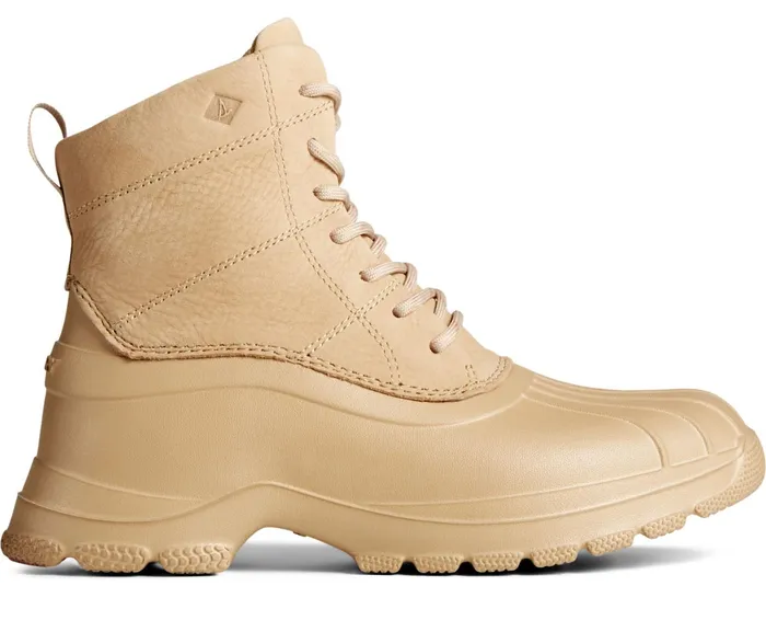 Women Duck Float Lace Up Boot Tan Sperry Rain and Duck Boots