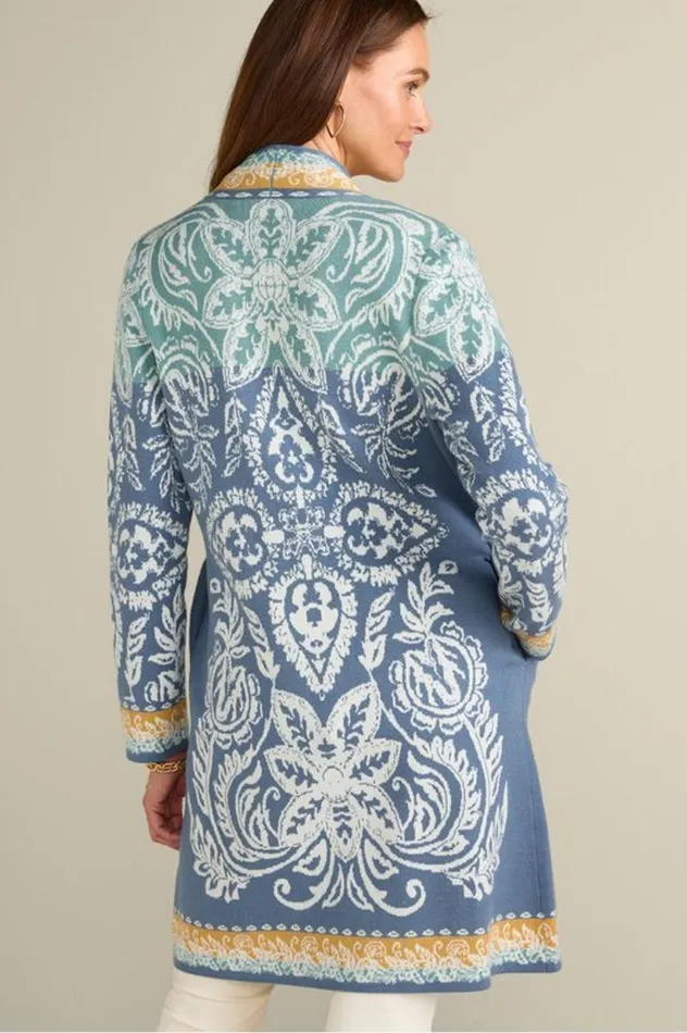 Women Ezer Jacquard Duster Weekend Scarf Soft Surroundings Tops Women Ezer Jacquard Duster Weekend Scarf Soft Surroundings Tops