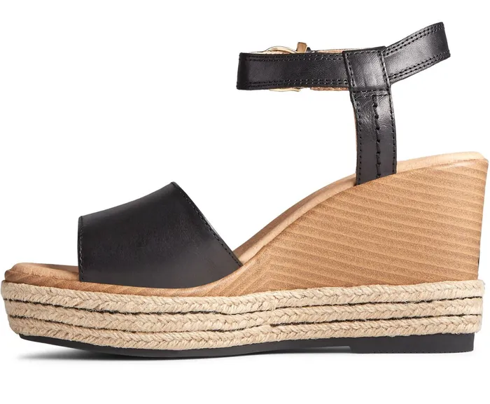 Women Fairwater PLUSHWAVE Wedge Sandal Black Sperry Sandals Women Fairwater PLUSHWAVE Wedge Sandal Black Sperry Sandals