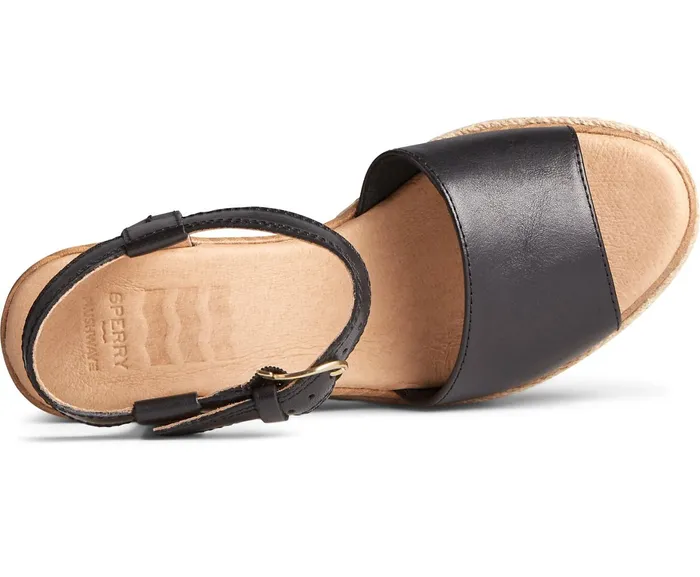 Women Fairwater PLUSHWAVE Wedge Sandal Black Sperry Sandals Women Fairwater PLUSHWAVE Wedge Sandal Black Sperry Sandals