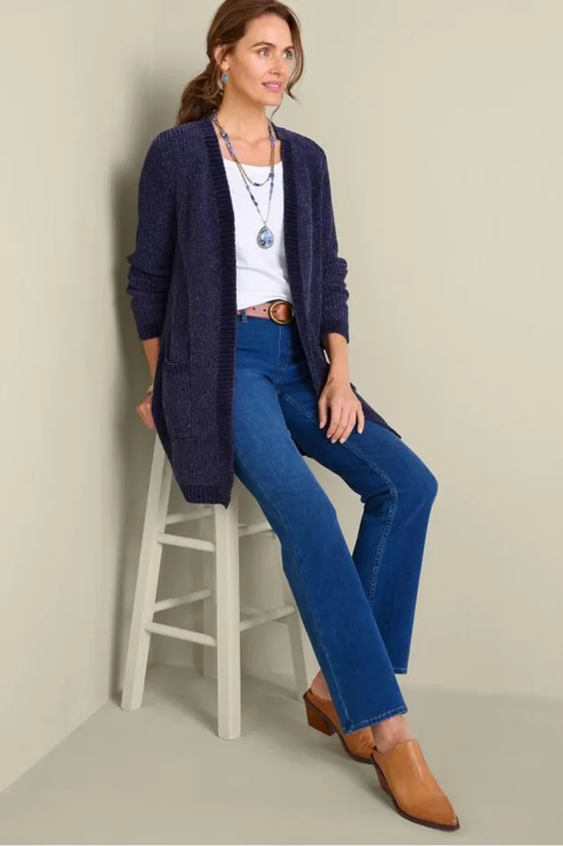 Women Faith Chenille Cardigan Boysenberry Soft Surroundings Sweaters and Cardigans Women Faith Chenille Cardigan Boysenberry Soft Surroundings Sweaters and Cardigans