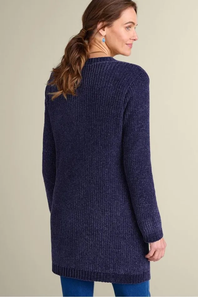Women Faith Chenille Cardigan Boysenberry Soft Surroundings Sweaters and Cardigans Women Faith Chenille Cardigan Boysenberry Soft Surroundings Sweaters and Cardigans