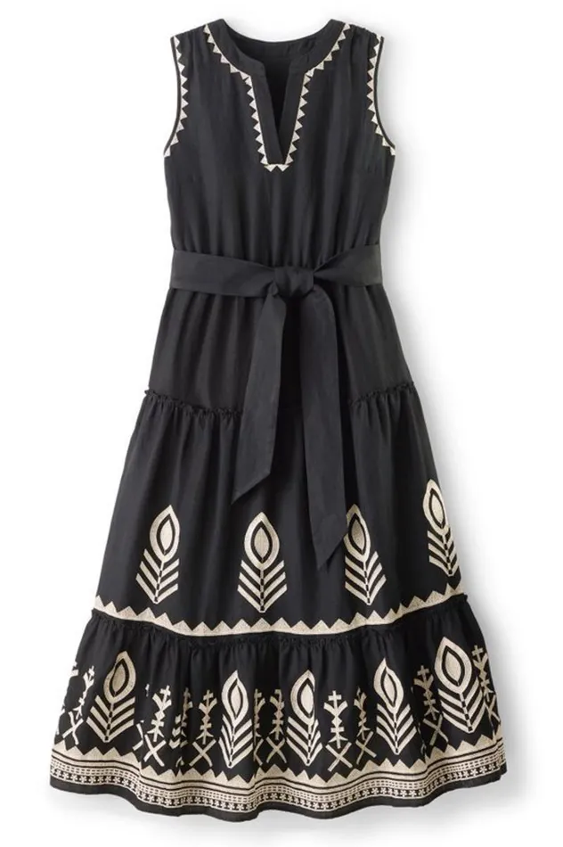 Women Fernanda Midi Dress Black Soft Surroundings Dresses Women Fernanda Midi Dress Black Soft Surroundings Dresses