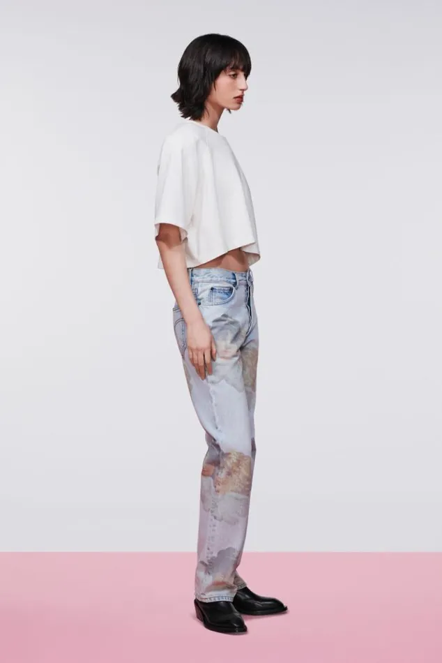 Women Fiorucci Angels Patch Crop TShirt White White Women Fiorucci Angels Patch Crop TShirt White White