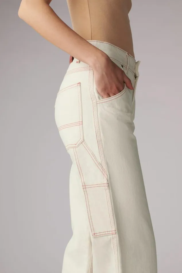 Women Fiorucci Carpenter Jeans Cream Cream Women Fiorucci Carpenter Jeans Cream Cream