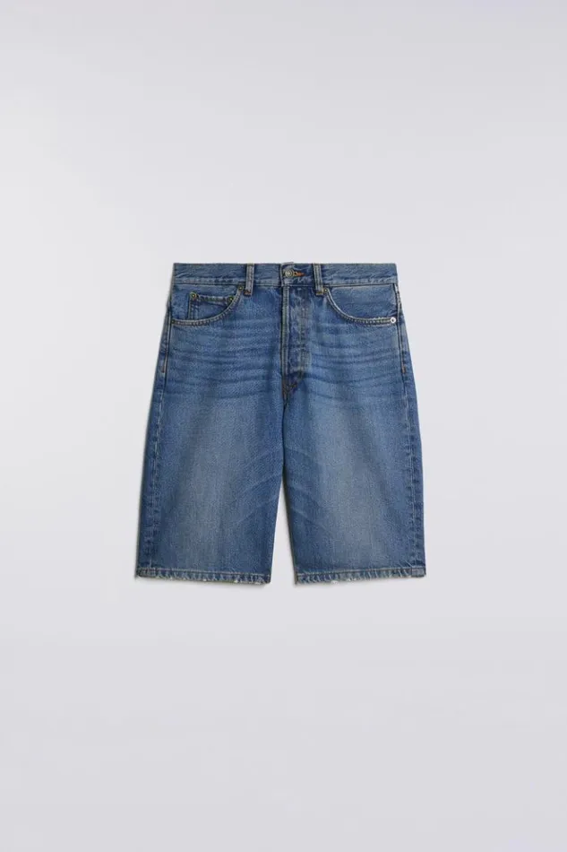 Women Fiorucci Denim Bermuda Shorts Mid Blue Mid Blue Women Fiorucci Denim Bermuda Shorts Mid Blue Mid Blue