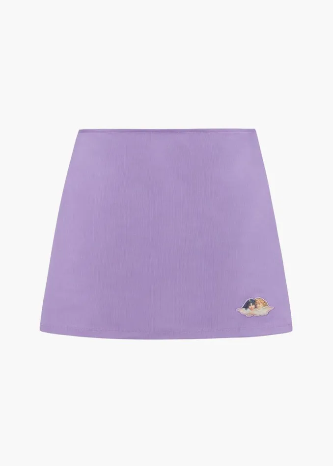 Women Fiorucci Festival Angels Mini Skirt Purple Purple Women Fiorucci Festival Angels Mini Skirt Purple Purple