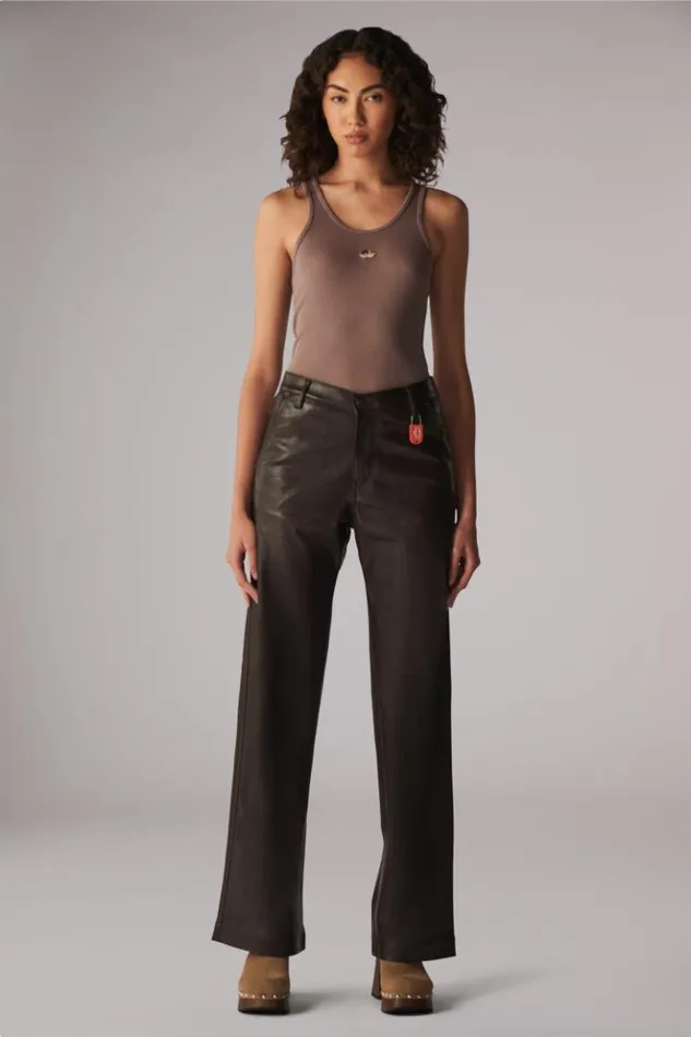 Women Fiorucci Icon Angels Plaque Vest Brown Brown
