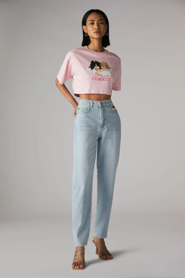 Women Fiorucci Icon Angels Tara Jeans Light Vintage Light Vintage