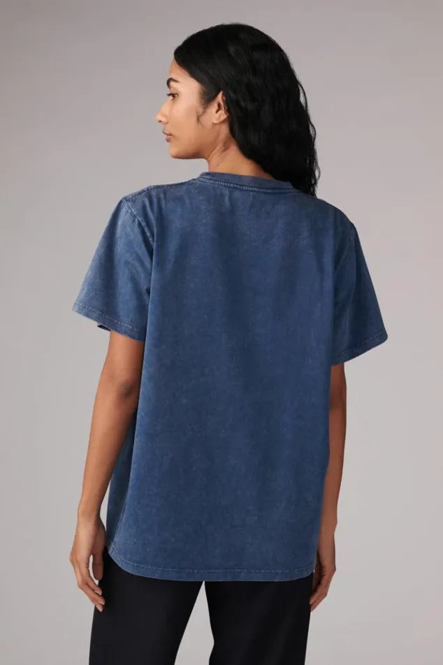 Women Fiorucci Safety Angels TShirt Washed Blue Washed Blue Women Fiorucci Safety Angels TShirt Washed Blue Washed Blue