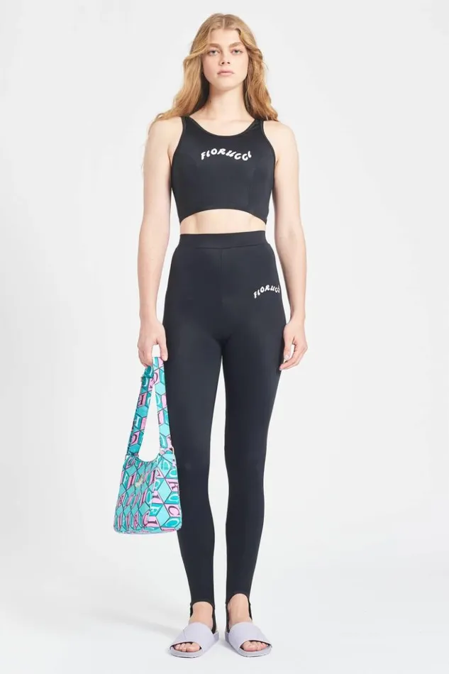 Women Fiorucci Wave Logo Vest Black Black Women Fiorucci Wave Logo Vest Black Black