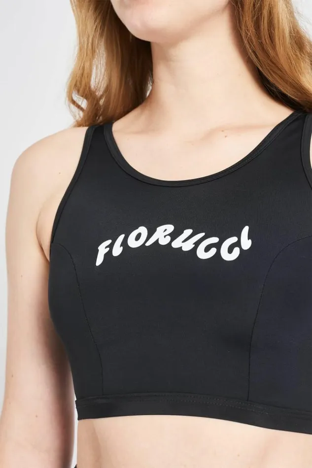 Women Fiorucci Wave Logo Vest Black Black Women Fiorucci Wave Logo Vest Black Black