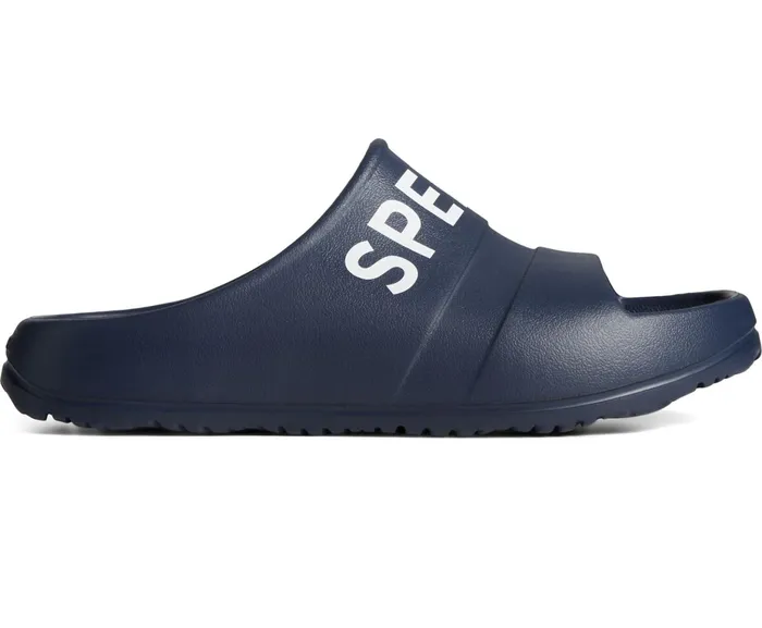 Women Float Slide Logo Sandal Navy Sperry Sandals
