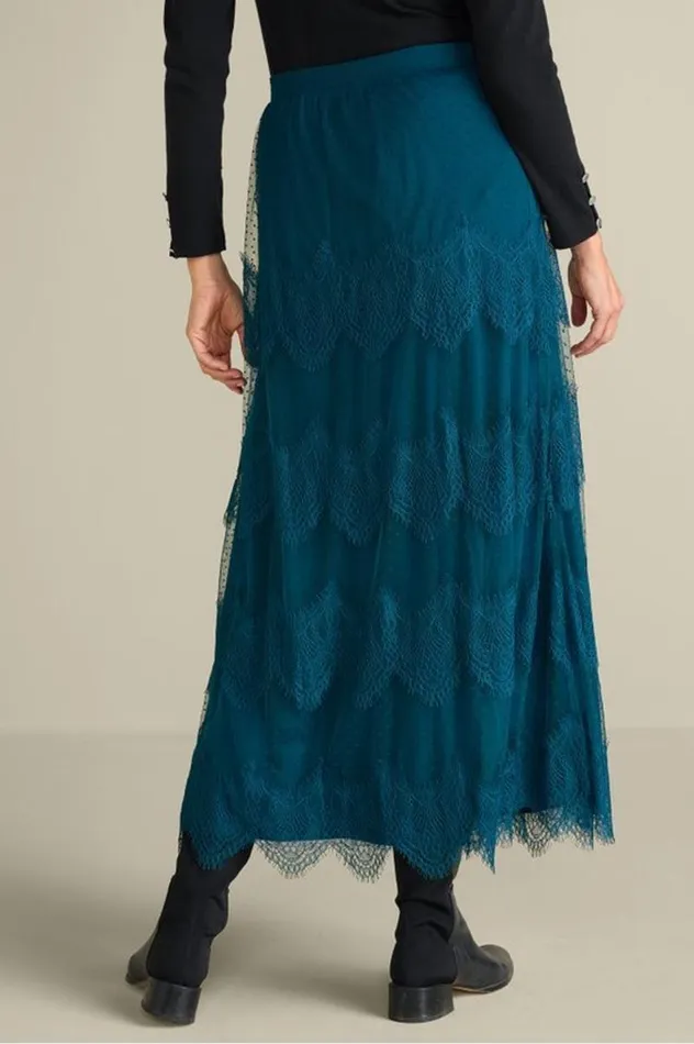 Women Frederica Lace Maxi Skirt Sailor Blue Soft Surroundings Skirts Women Frederica Lace Maxi Skirt Sailor Blue Soft Surroundings Skirts