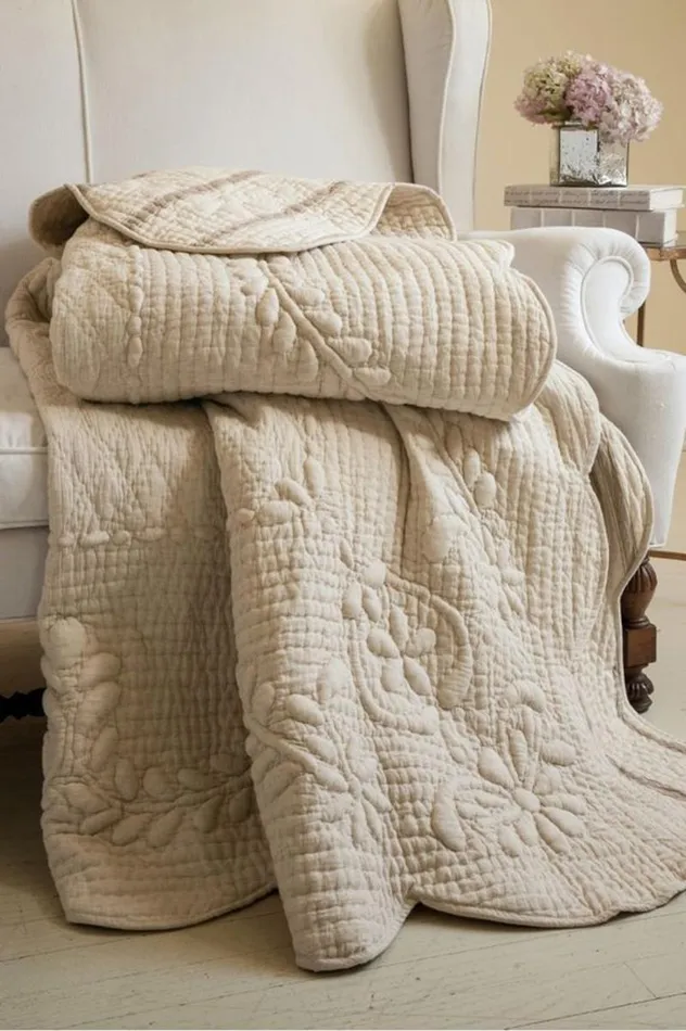 Women French Market Quilt Natural Soft Surroundings Bedding Women French Market Quilt Natural Soft Surroundings Bedding