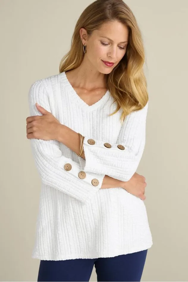 Women Goldie Knit Tunic Quiet Harbor Soft Surroundings Tops Women Goldie Knit Tunic Quiet Harbor Soft Surroundings Tops