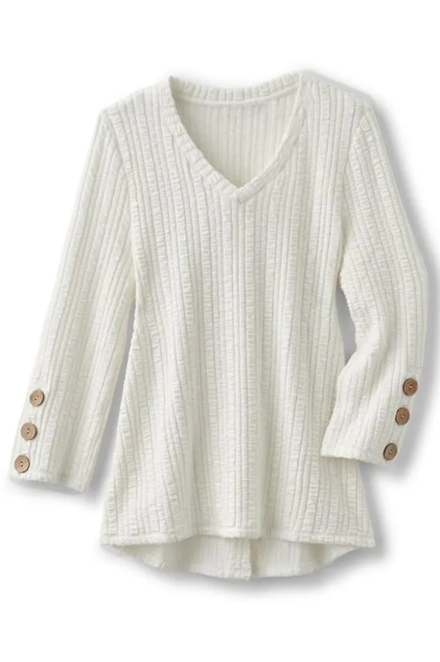 Women Goldie Knit Tunic Quiet Harbor Soft Surroundings Tops Women Goldie Knit Tunic Quiet Harbor Soft Surroundings Tops