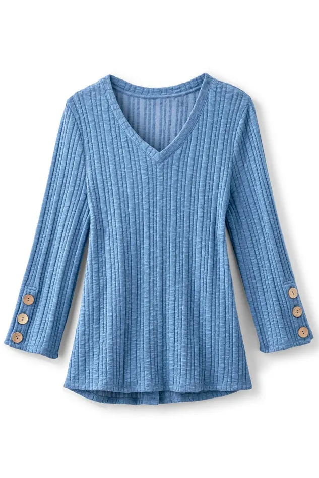 Women Goldie Knit Tunic Quiet Harbor Soft Surroundings Tops Women Goldie Knit Tunic Quiet Harbor Soft Surroundings Tops