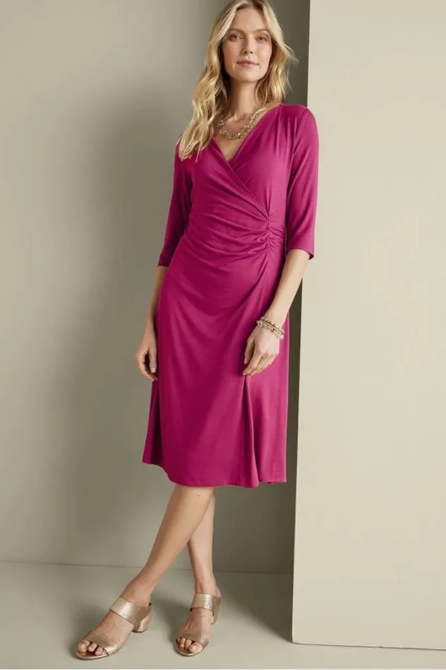 Women Hyannis Dress Sangria Soft Surroundings Dresses