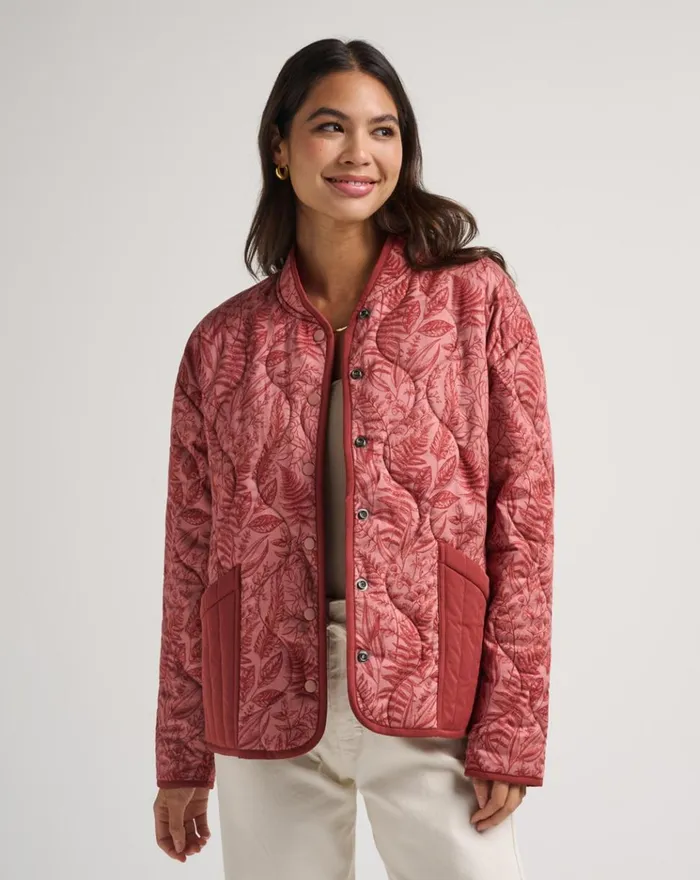 Women Jackets TravisMathew WORTH A SHOT JACKET Brick Dust