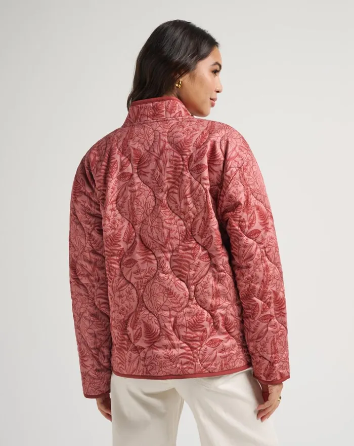 Women Jackets TravisMathew WORTH A SHOT JACKET Brick Dust