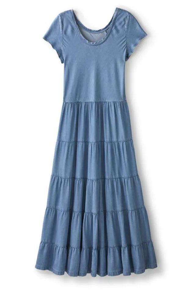 Women Kara Tencel Dress Medium Indigo Soft Surroundings Dresses Women Kara Tencel Dress Medium Indigo Soft Surroundings Dresses