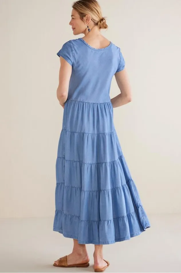Women Kara Tencel Dress Medium Indigo Soft Surroundings Dresses Women Kara Tencel Dress Medium Indigo Soft Surroundings Dresses