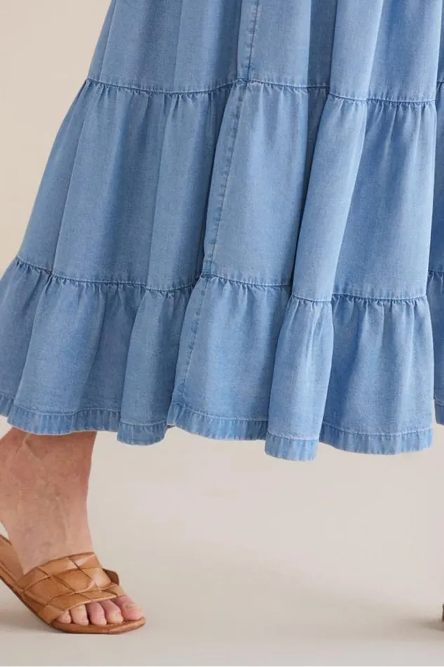 Women Kara Tencel Dress Medium Indigo Soft Surroundings Dresses Women Kara Tencel Dress Medium Indigo Soft Surroundings Dresses