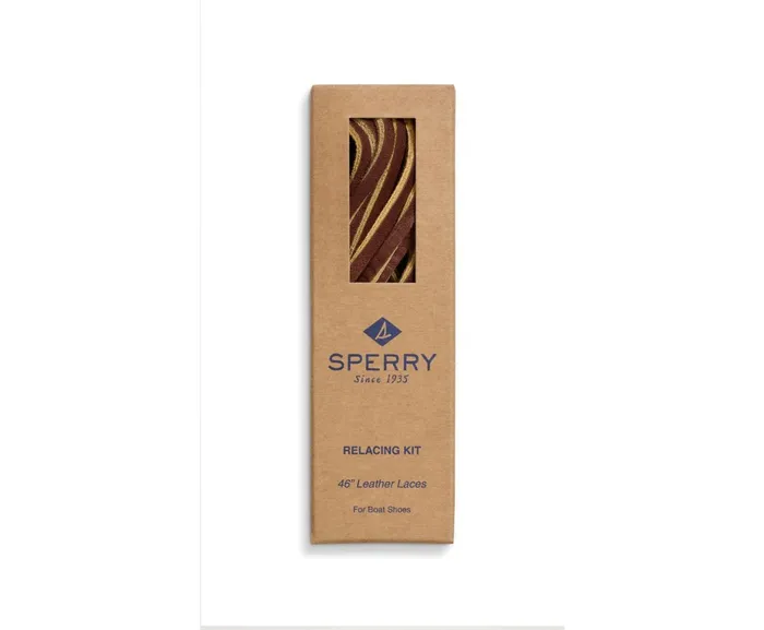 Women Lace Kit With Needle Dark Brown Sperry Shoe Care and Laces