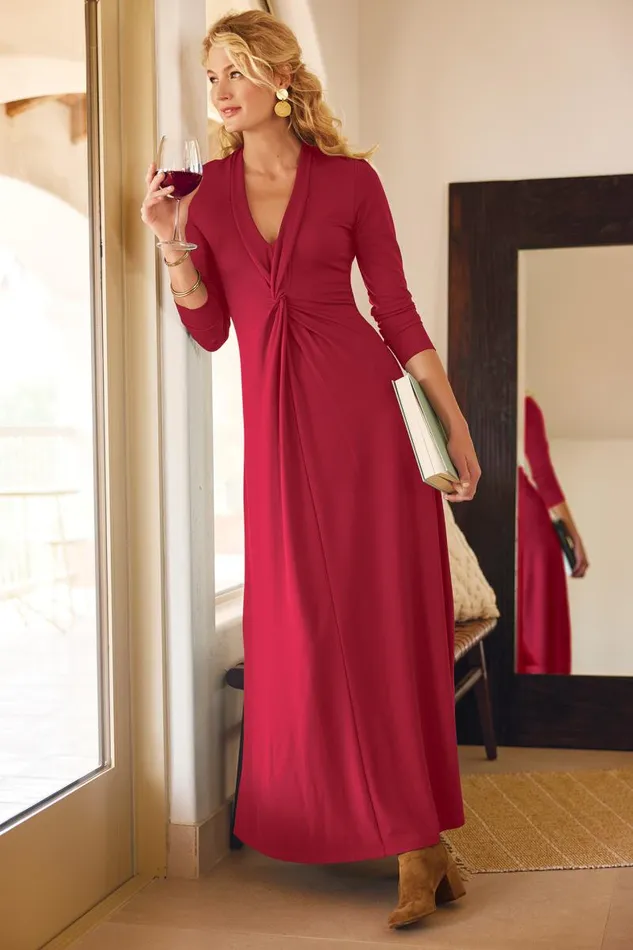 Women Lagia Maxi Dress Red Dahlia Soft Surroundings Dresses Women Lagia Maxi Dress Red Dahlia Soft Surroundings Dresses