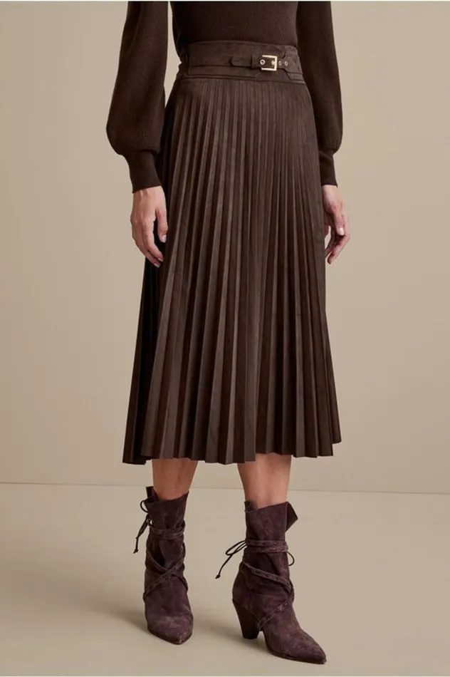 Women Lavina Faux Suede Skirt Dark Brown Soft Surroundings Skirts Women Lavina Faux Suede Skirt Dark Brown Soft Surroundings Skirts