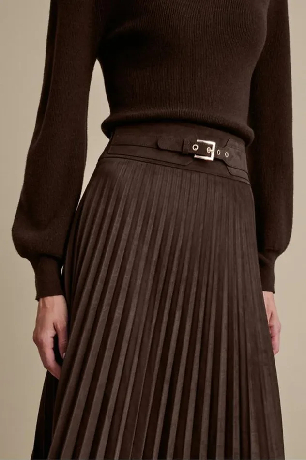 Women Lavina Faux Suede Skirt Dark Brown Soft Surroundings Skirts Women Lavina Faux Suede Skirt Dark Brown Soft Surroundings Skirts