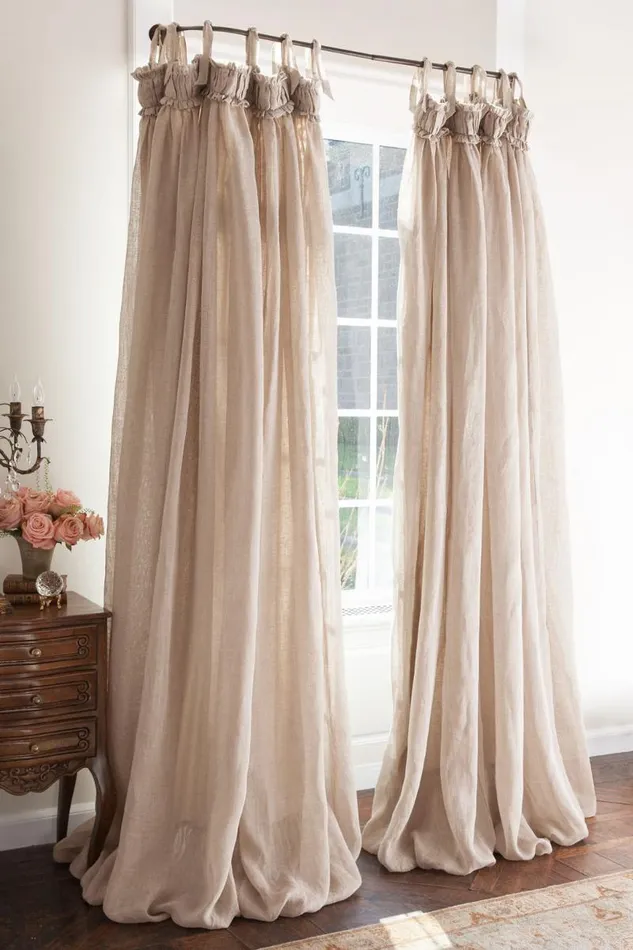 Women Linen Balloon Drapery Panel Ivory Soft Surroundings Window Coverings Women Linen Balloon Drapery Panel Ivory Soft Surroundings Window Coverings