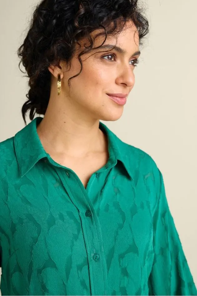 Women Matine Jacquard Tunic and Cami Evergreen Soft Surroundings Tops Women Matine Jacquard Tunic and Cami Evergreen Soft Surroundings Tops