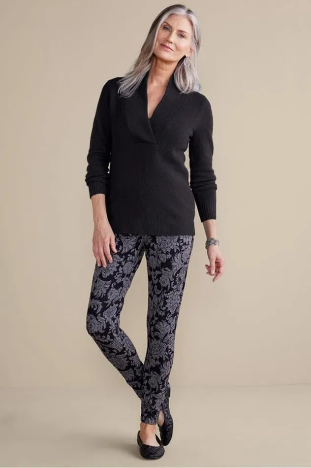 Women Meera Sweater Black Soft Surroundings Tops Women Meera Sweater Black Soft Surroundings Tops