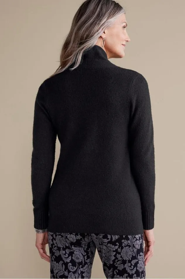 Women Meera Sweater Black Soft Surroundings Tops Women Meera Sweater Black Soft Surroundings Tops