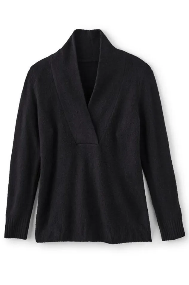 Women Meera Sweater Black Soft Surroundings Tops Women Meera Sweater Black Soft Surroundings Tops