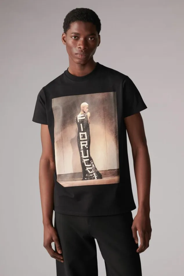 WomenMen Fiorucci Unisex Tile Graphic TShirt Black Black WomenMen Fiorucci Unisex Tile Graphic TShirt Black Black