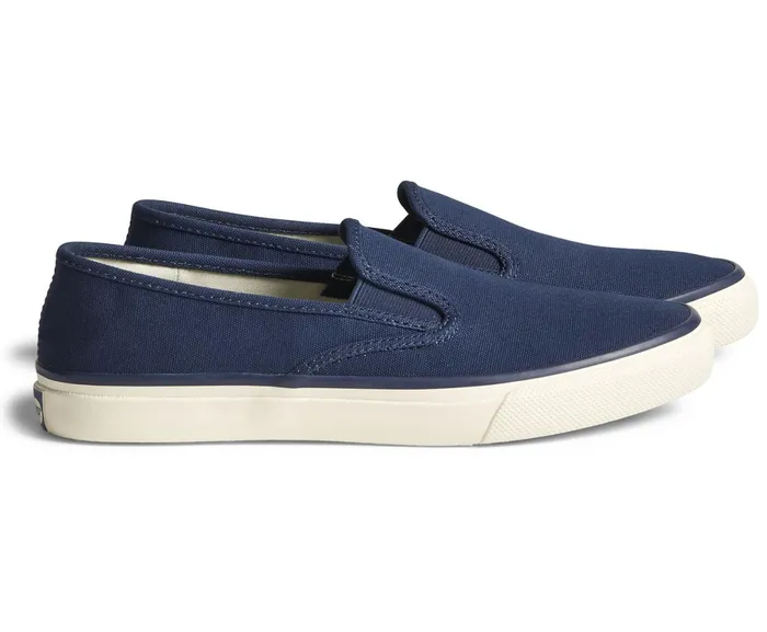 WomenMen Unisex Cloud Slip On Deck Sneaker Navy Sperry Sneakers