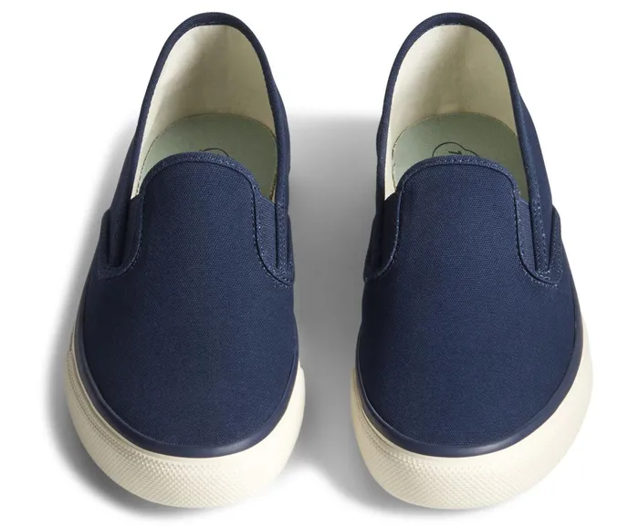WomenMen Unisex Cloud Slip On Deck Sneaker Navy Sperry Sneakers