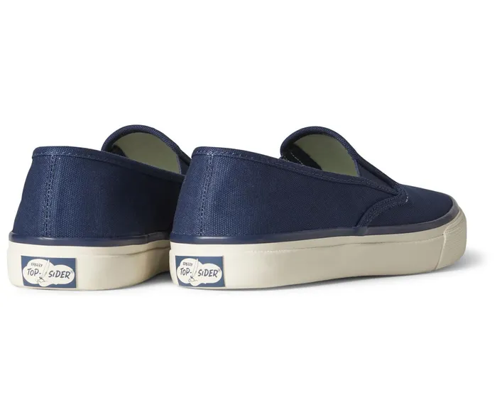 WomenMen Unisex Cloud Slip On Deck Sneaker Navy Sperry Sneakers