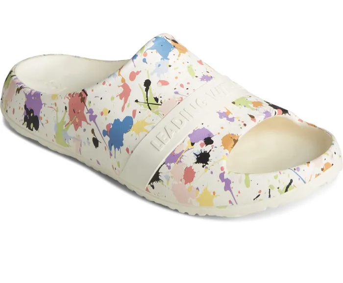 WomenMen Unisex Pride Float Slide Sandal Multi Colored Sperry Sandals