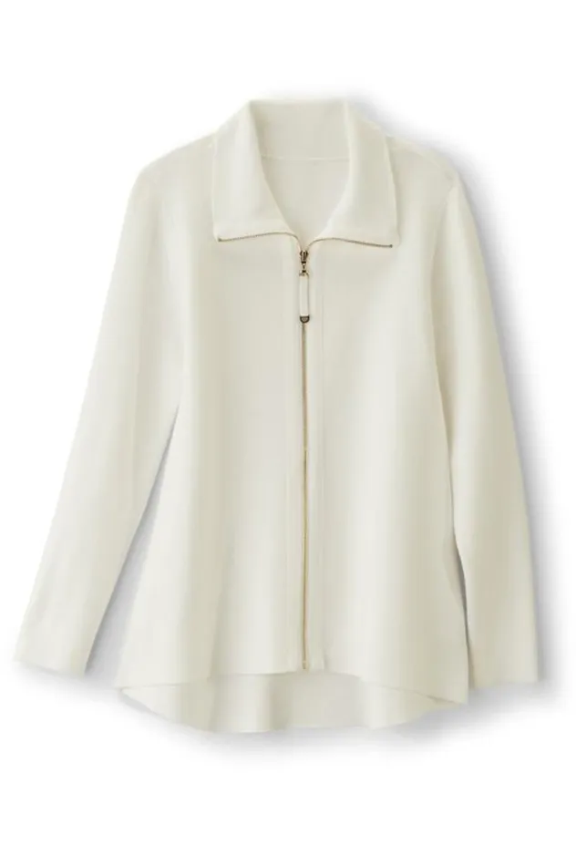 Women Meria Zip Cardi Brunnera Blue Soft Surroundings Tops Women Meria Zip Cardi Brunnera Blue Soft Surroundings Tops
