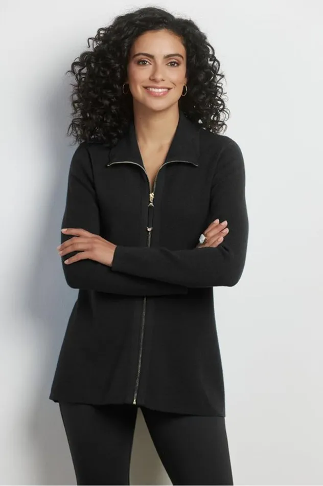 Women Meria Zip Cardi Brunnera Blue Soft Surroundings Tops Women Meria Zip Cardi Brunnera Blue Soft Surroundings Tops