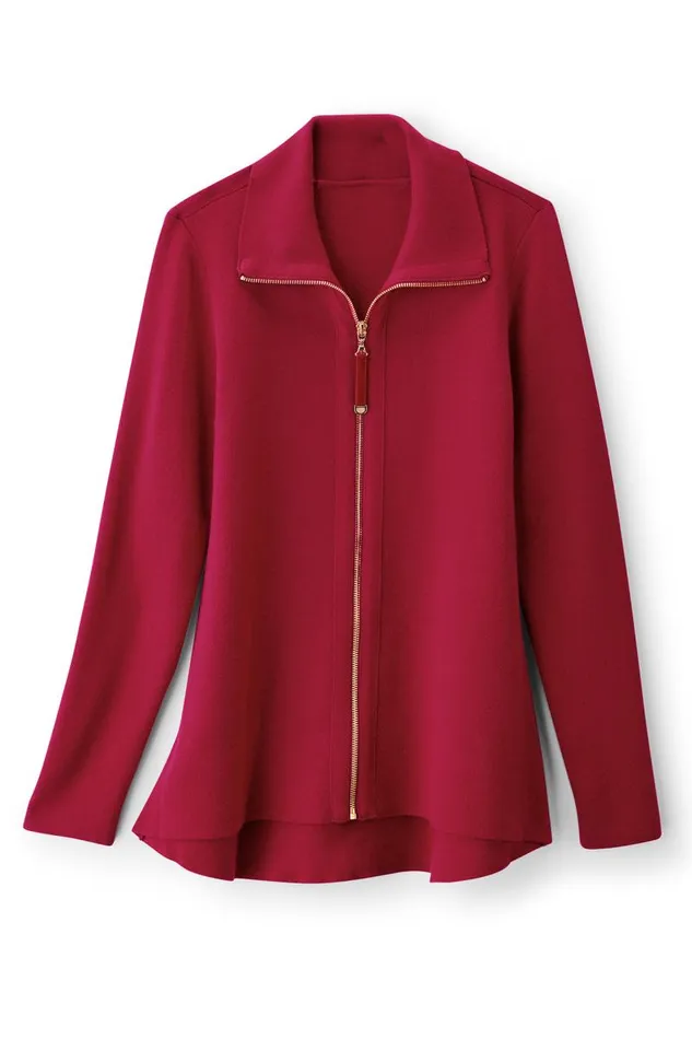 Women Meria Zip Cardi Brunnera Blue Soft Surroundings Tops Women Meria Zip Cardi Brunnera Blue Soft Surroundings Tops